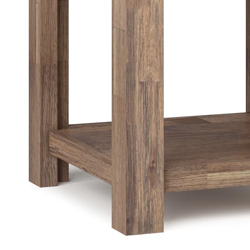 Monroe 22" End Tables in Rustic Natural Aged Brown