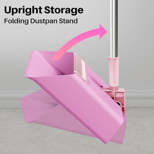 Pink Broom and Dustpan Set