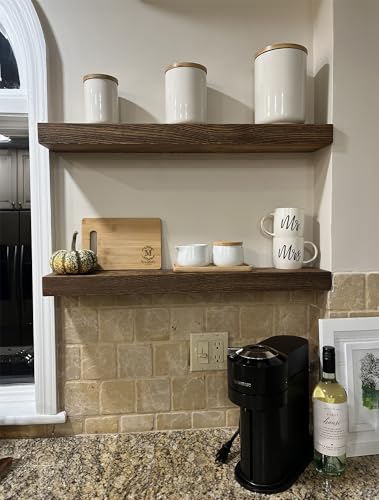 24 Inch Wooden Floating Shelves for Wall