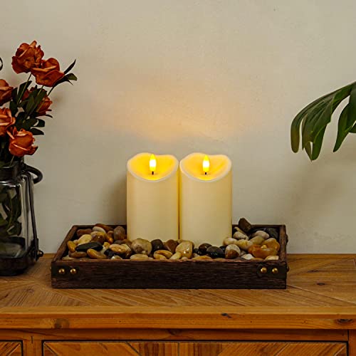6”x3” Outdoor Waterproof Flameless Candles (2 Count)
