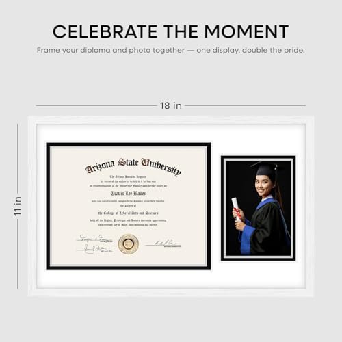 11x18 Black Oak Diploma Frame (2 Count)