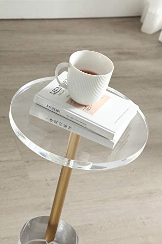 12" Clear Acrylic End Table