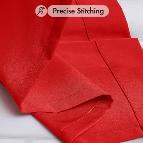 Red Privacy Sheer Curtains 2 Panels 42W x 84L (2 Count)