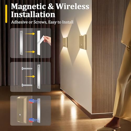 Motion Sensor Wall Sconce (4 Count)
