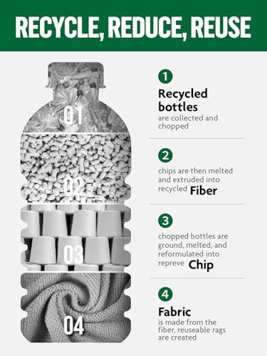 Microfiber Cleaning Cloth Roll (60 Count)