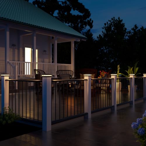 Black Solar Post Cap Lights (16 Count)