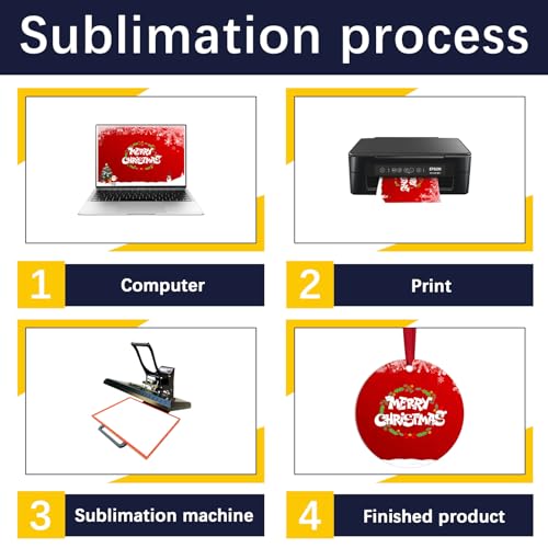 54 pcs Metal Sublimation Ornament Blanks (22 Count)