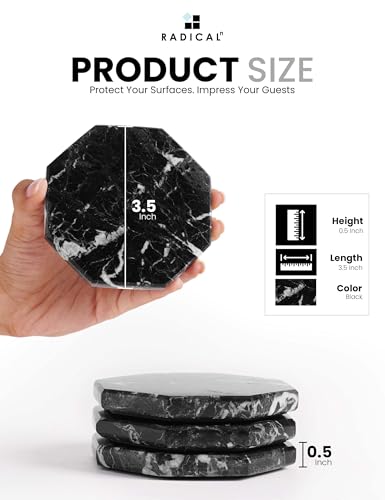 Star Marble Coasters Set of 6