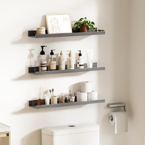 Floating Shelves for Wall Decor and Storage (6 Count)