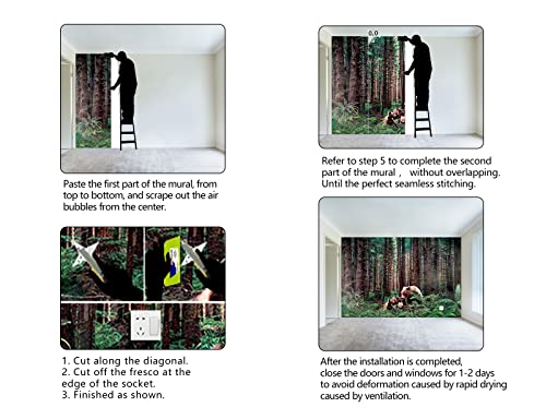 Forest Animals Bear wallpeper Kids Bedroom Woods wall Mural