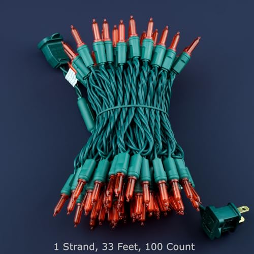 Red One piece Christmas Lights (100 Count)