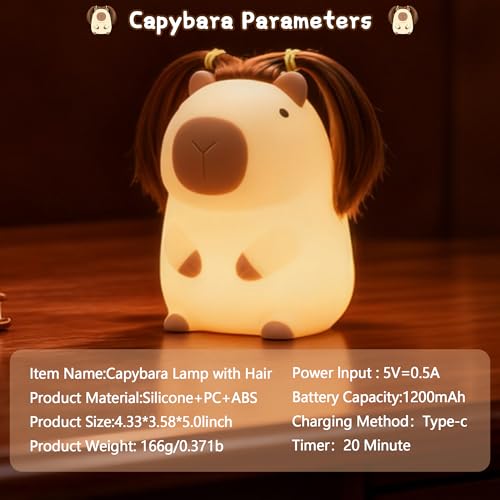 Cute Capybara Night Light