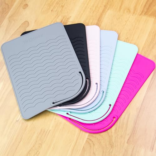 Flat Iron Silicone Mat and Travel Case for Hair Tools