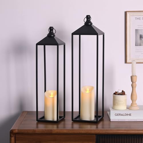 22'' 19'' Large Lanterns Decorative Outdoor Indoor (2 Count)