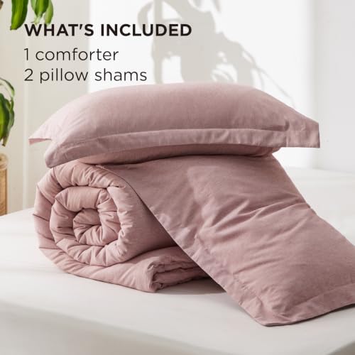 Dusty Pink Queen Comforter Set