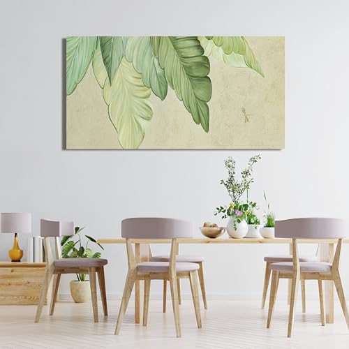 Modern Green Wall Art Prints Wall Art Pictures for Living Room 20" X 40"