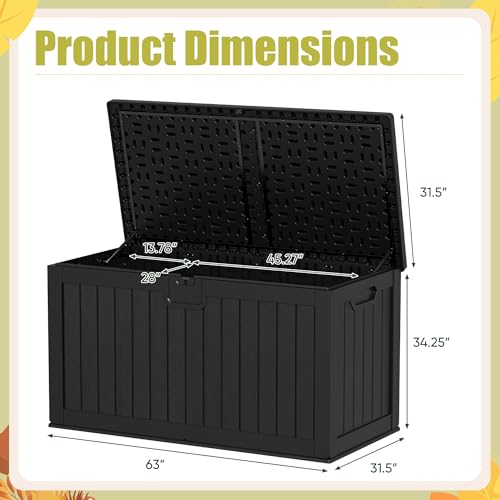 HDPE 240 Gallon Deck Box Double