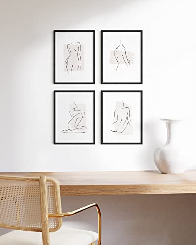 12x16 Black Oak Frame Set of 4 (4 Count)