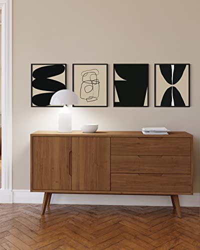 11x14 Black Oak Wood Picture Frames Set of 15