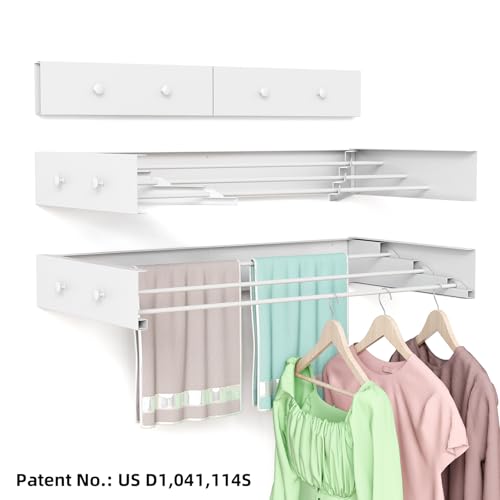 Wall Mounted Drying Rack for Laundry 19.8''