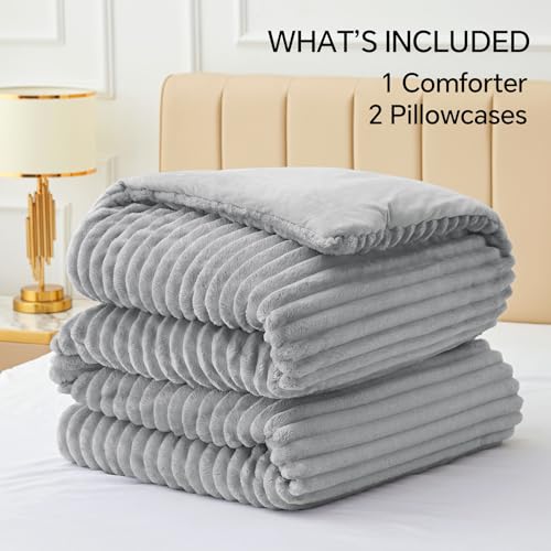 Fleece Full Comforter Set