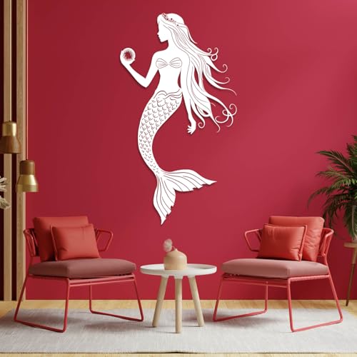 Metal Mermaid Wall Decor