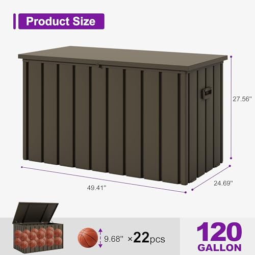 Outdoor Deck Box 120 Gallon