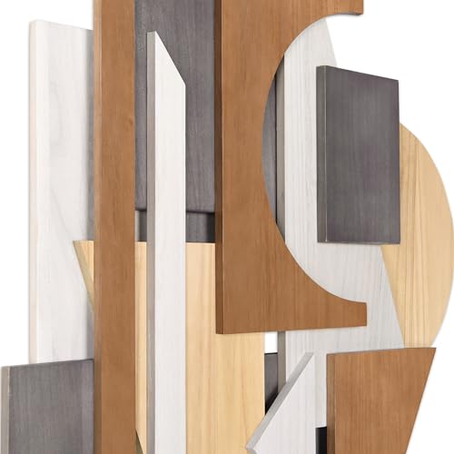 Moonlit Mist I & II Hand Made & Hand Finished Dimensional Solid Wood Abstracts