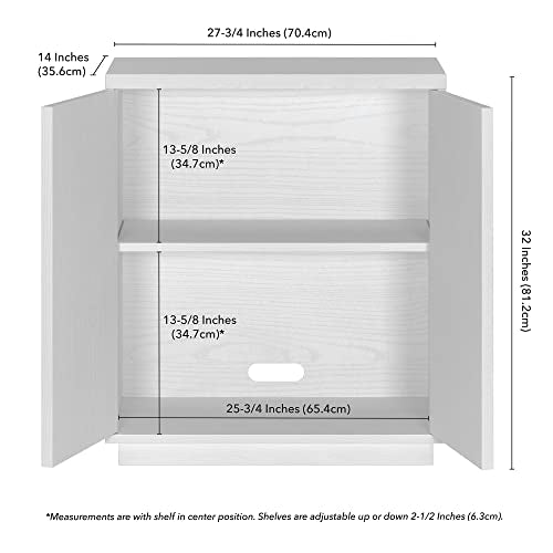 28" Fluted Accent Cabinet