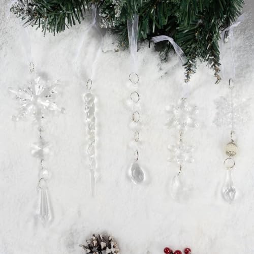 Crystal Christmas Tree Ornaments (18 Count)
