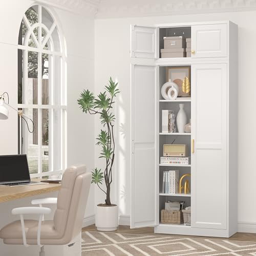 86.6" Kitchen Pantry Cabinet