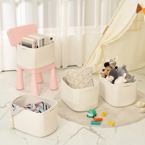 Storage Baskets for Organizing & Shelves (4 Count)