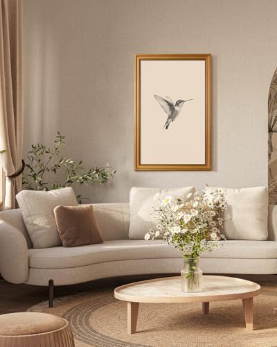 Vintage Gold Framed Wall Art for Living Room