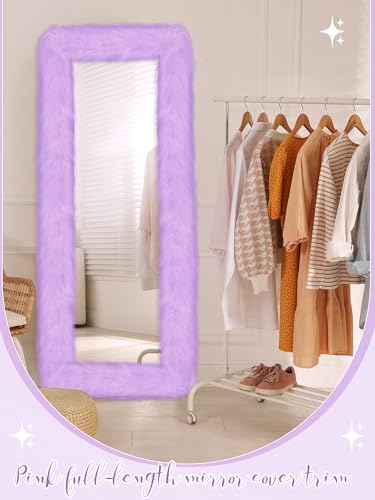 Full Length Mirror Cover 59 x 16 Inch Fluffy Universal