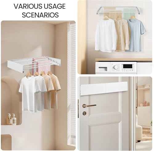 Wall Mounted Laundry Drying Rack