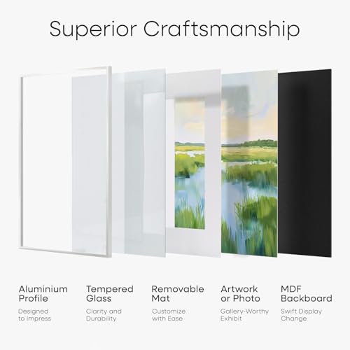 22.375x34 White Puzzle Poster Frame