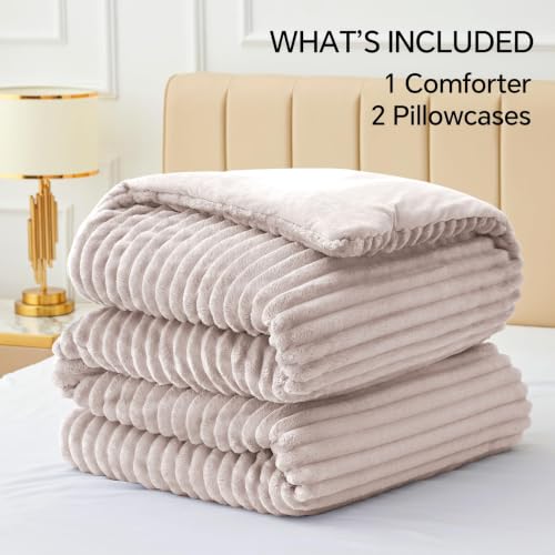 Fleece Full Comforter Set