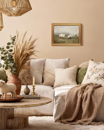 Vintage Gold Framed Wall Art for Living Room