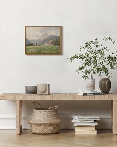Framed Canvas Wall Art Vintage Decor