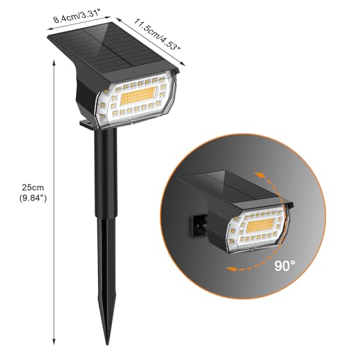 Solar Spot Lights Outdoor (4 Count)