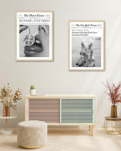 12x16in No Panic Just Disco Unframed Newspaper Wall Art