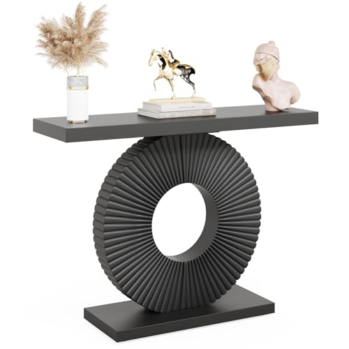 Modern Console Table with Geometric Base