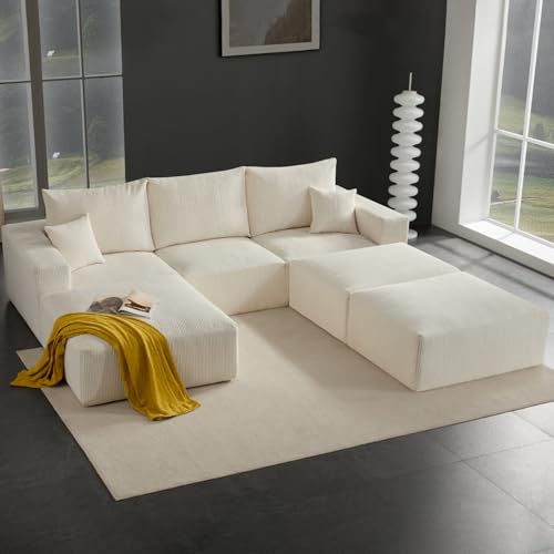 113" Modular Sectional Sofa Bed Boneless Sofa Couches for Living Room
