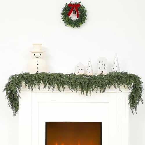 1 Pcs 6 ft Artificial Cedar Garland for Christmas (6 Foot)