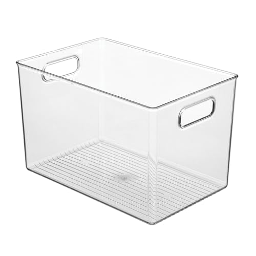 Large Clear Plastic Storage Bin