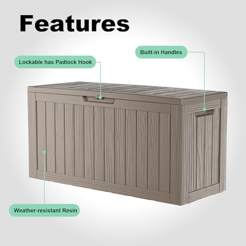 80 Gallon Resin Deck Box