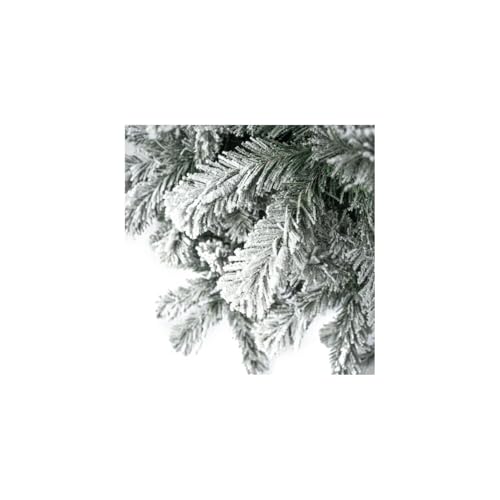 Salzburg 7.5ft Frosted Prelit Slim Artificial Christmas Tree with 1102 Branch Tips