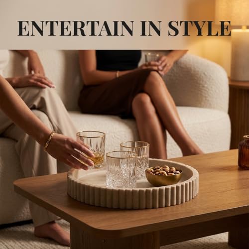 Round Decorative Tray Coffee Table Tray