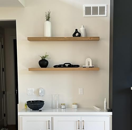 42 inch Wooden Floating Shelves for Wall