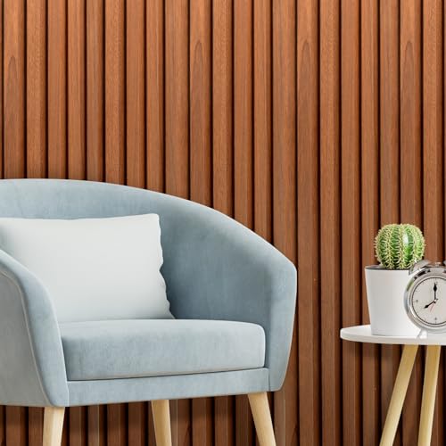 108 x 6 Inch WPC Wood Slat Wall Panels (8 Count)